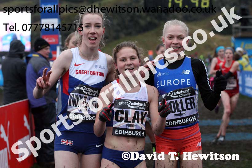 Junior womens Great Edinburgh Cross Country. Photo: David T. Hewitson/Sports for All Pics